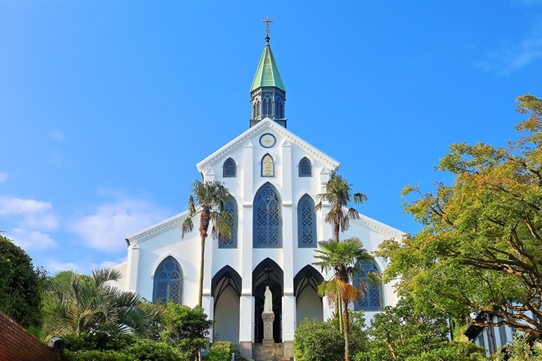 Exterior of a cathedral in Japan