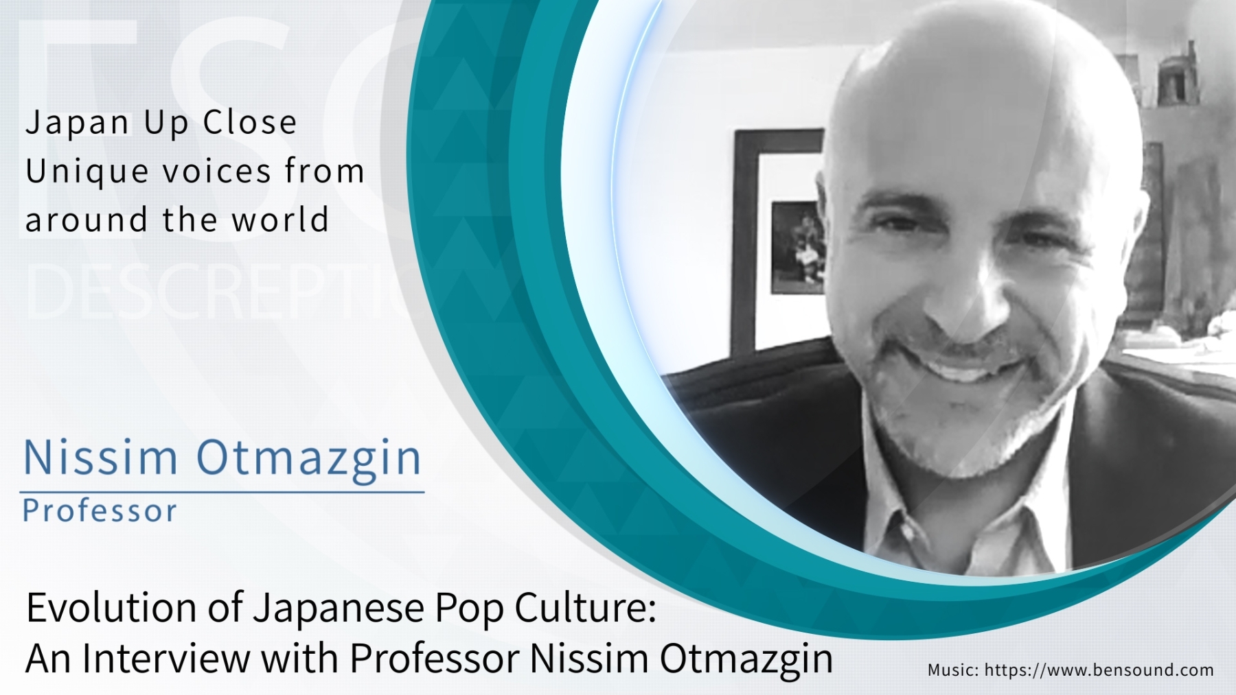 (Movie) Evolution of Japanese Pop Culture: An Interview with Professor Nissim Otmazgin