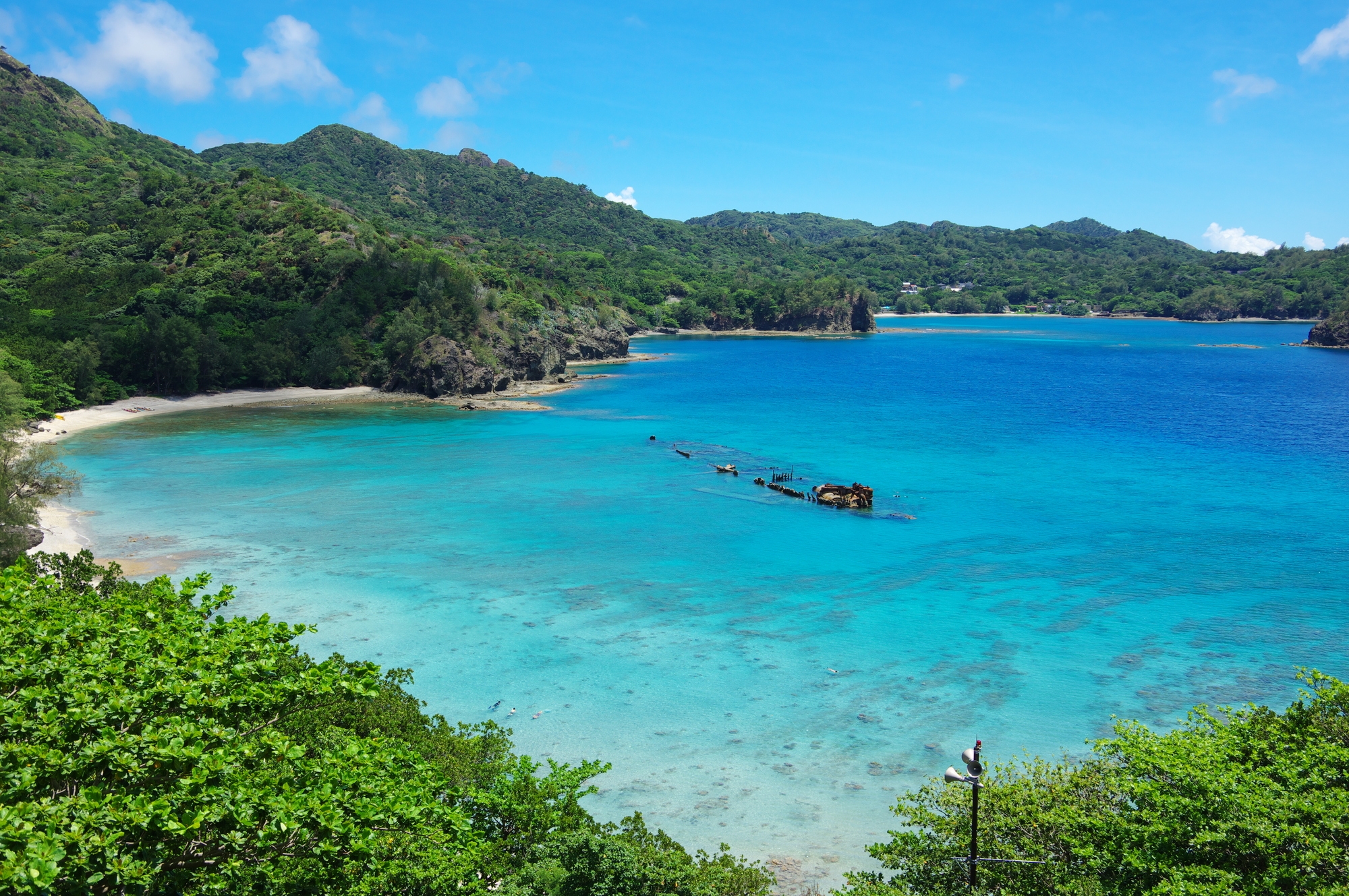 Tropical lagoon on Ogasawara Island