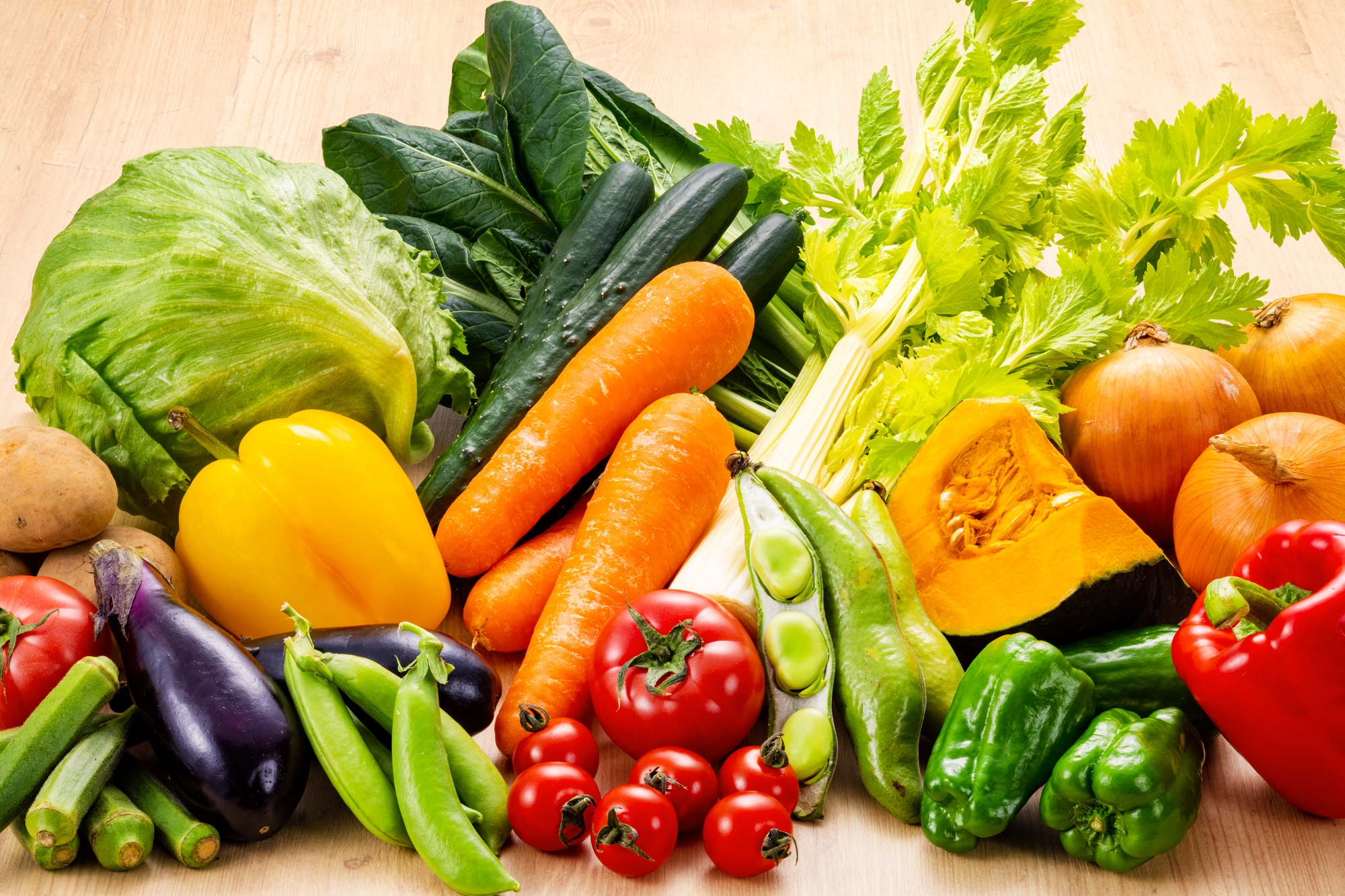 A selection of fresh vegetables