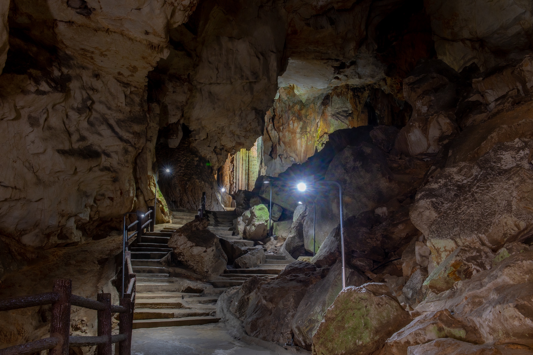 Inside Akiyoshido cave