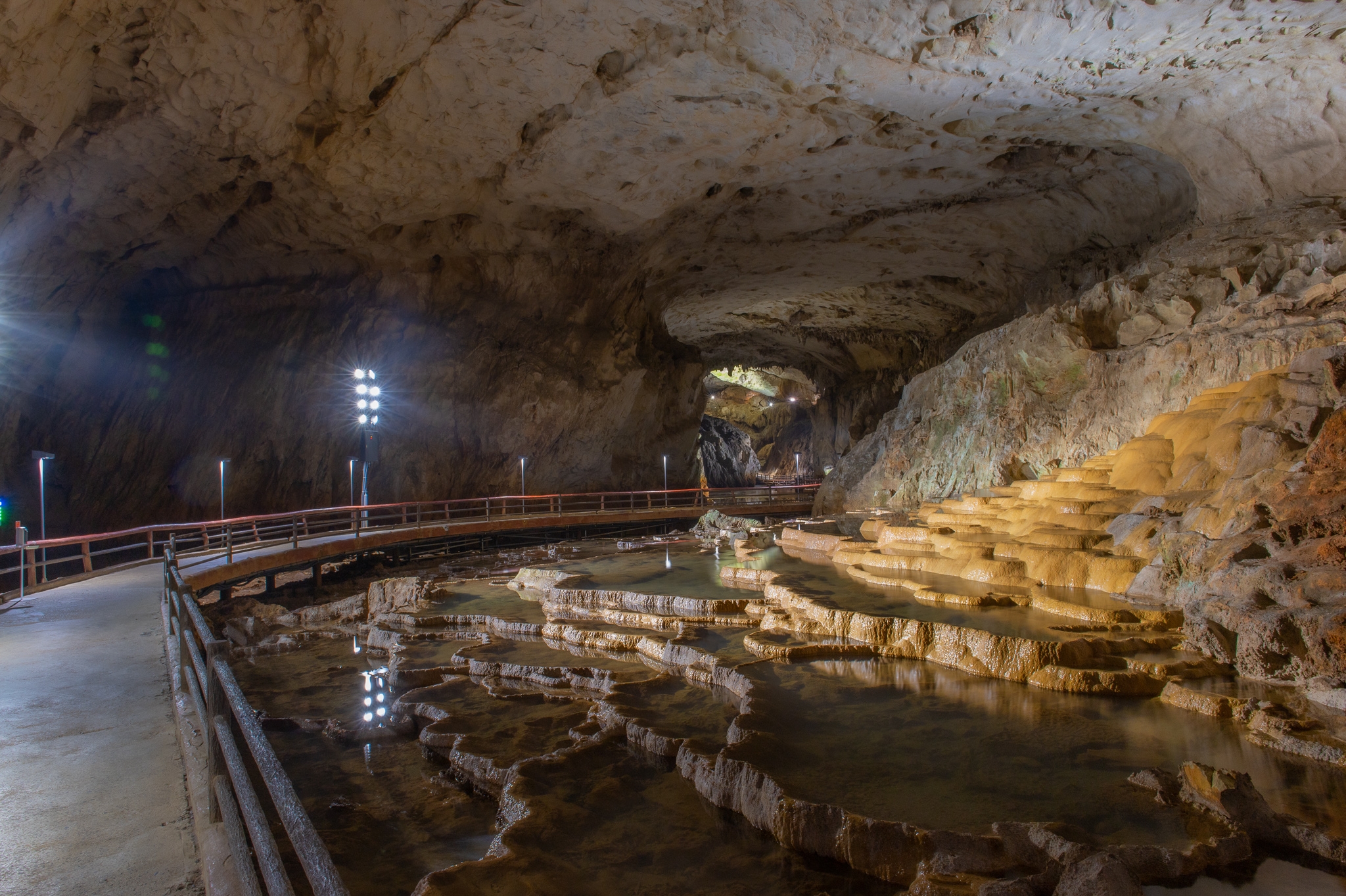 Natural rock formations in Akiyoshido cave