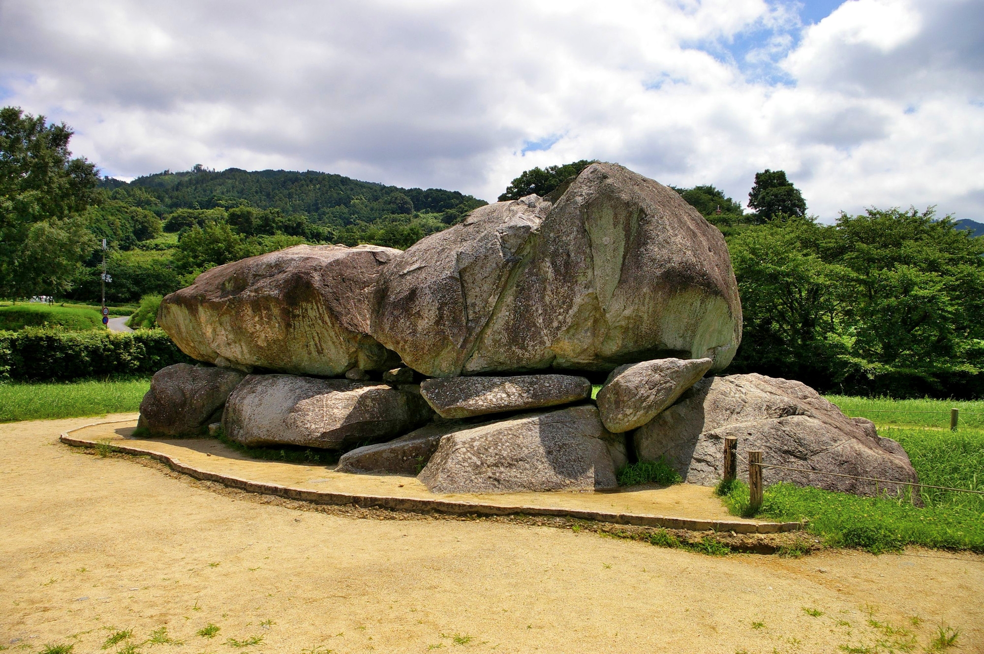 Exterior of the Ishibutai burial mound