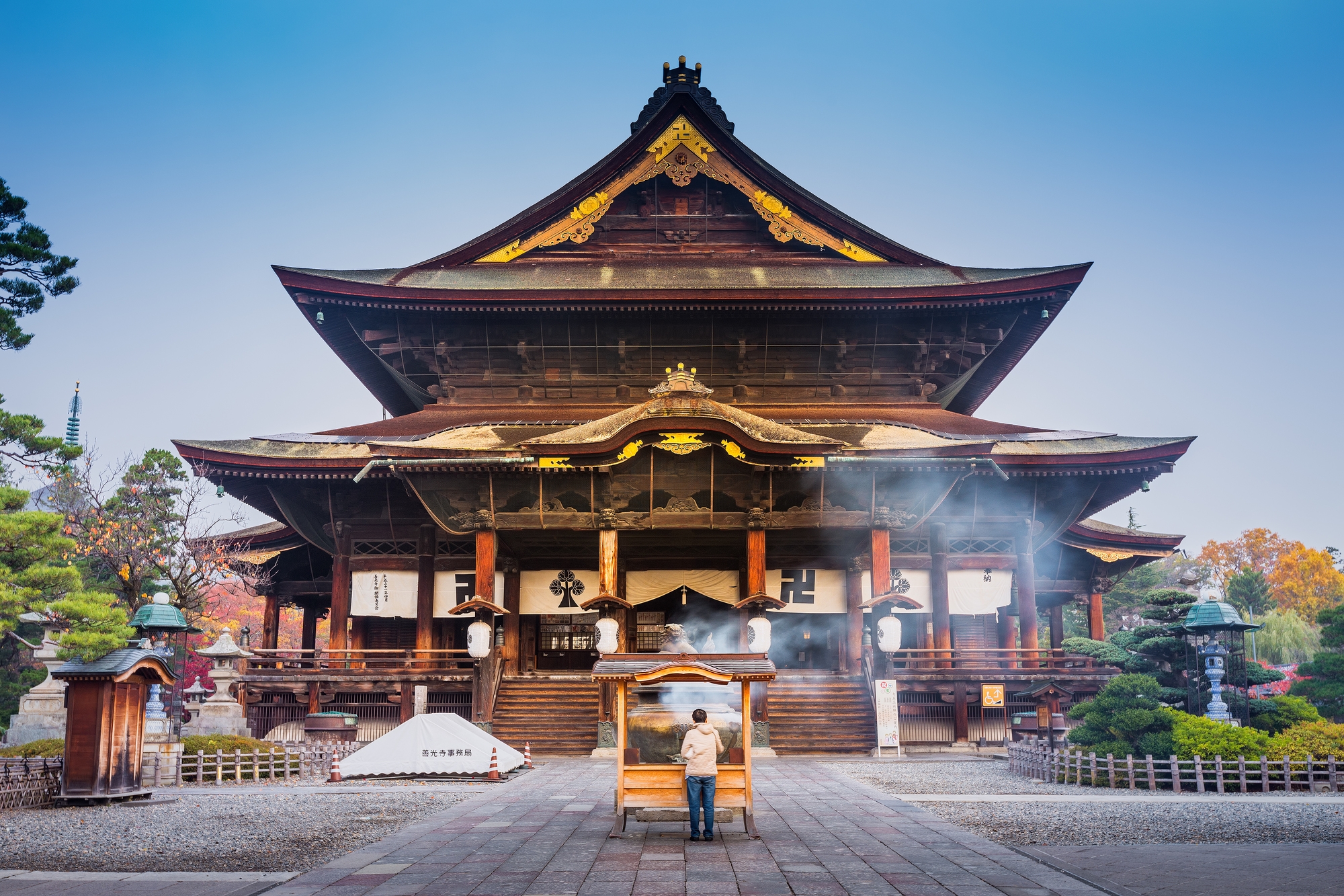 The main hall of Zenkoji temple in Nagano city