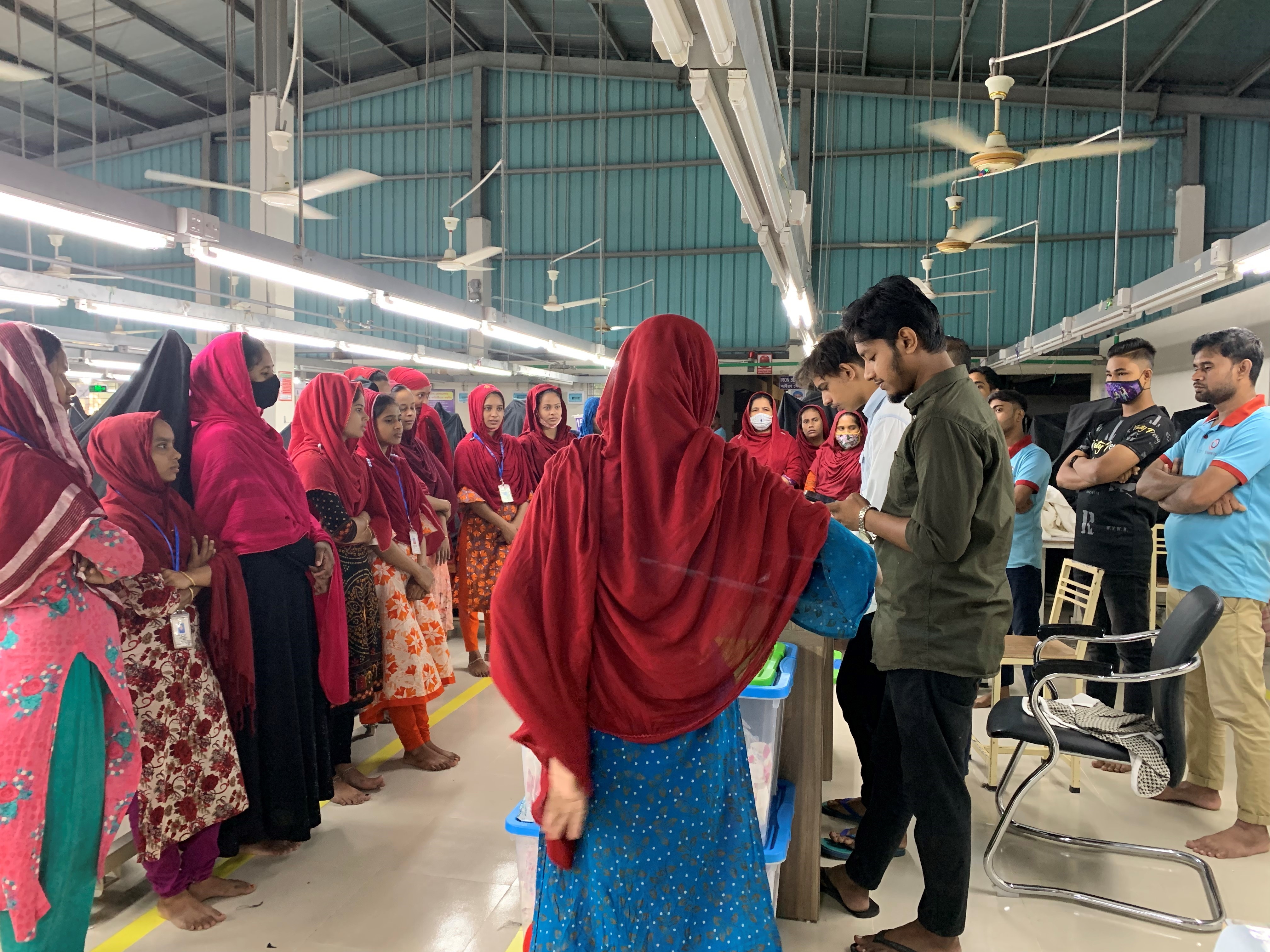 A group of Bangladeshi women at a work meeting