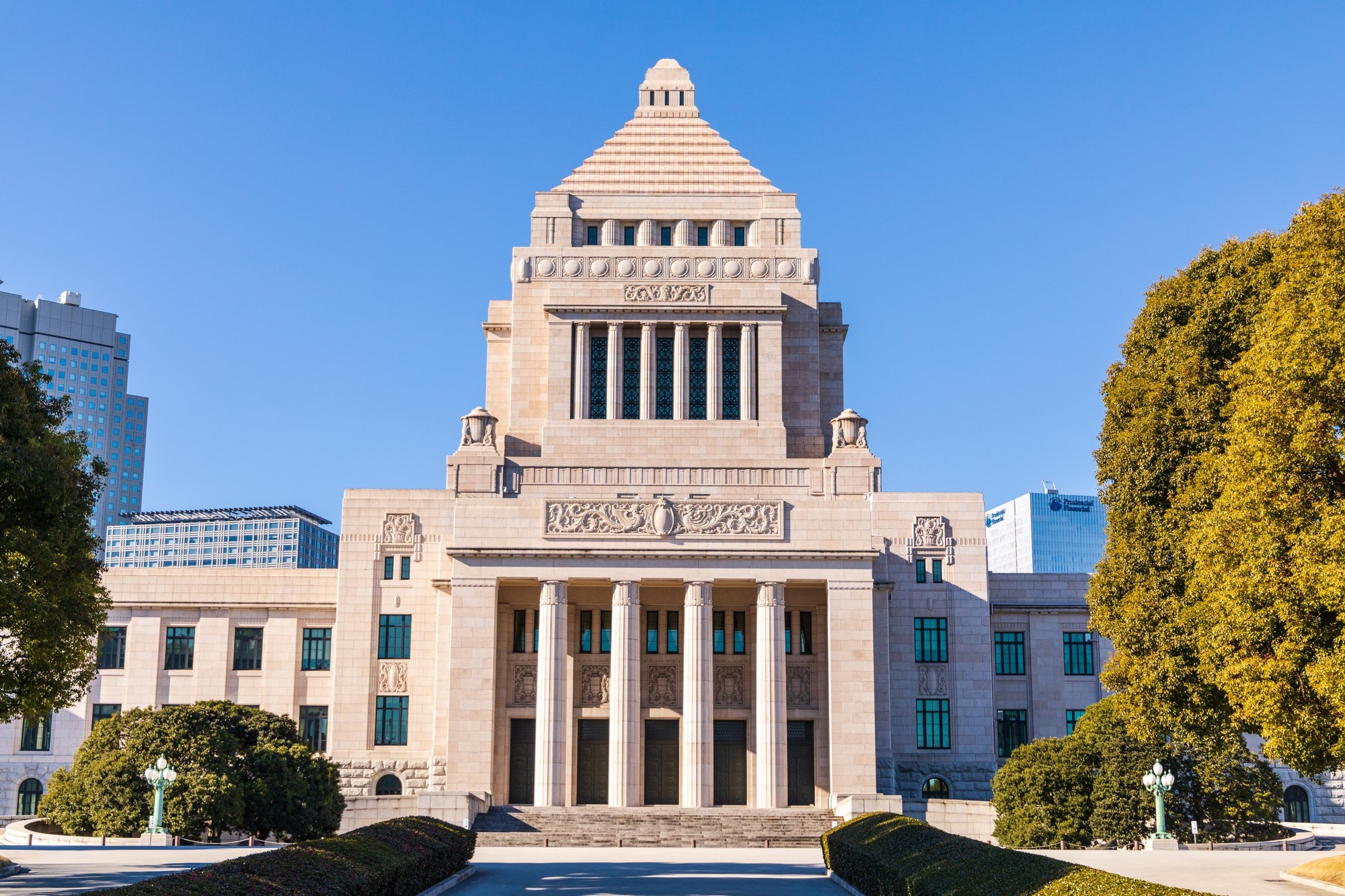 Exterior of Japan's Diet Building