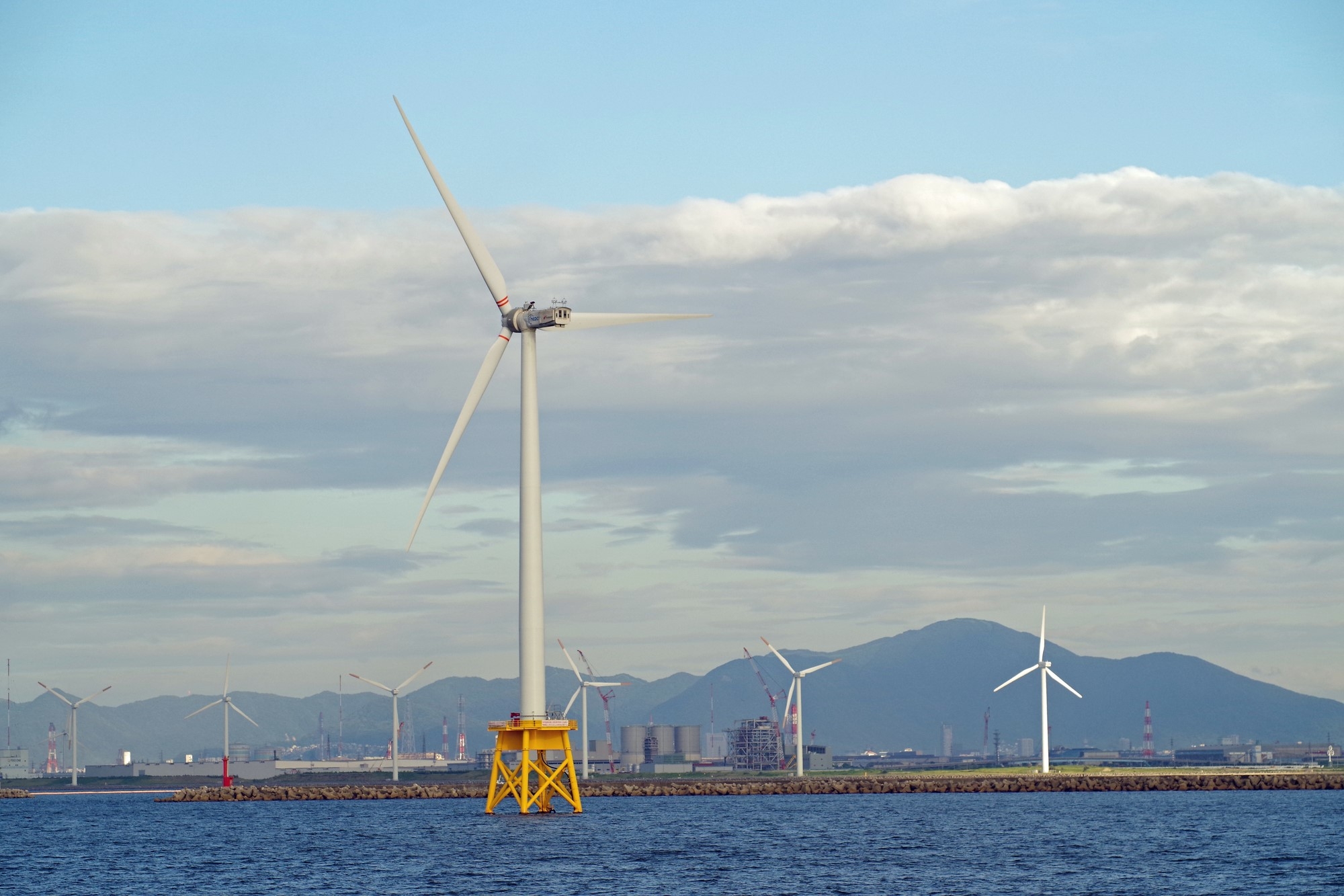 Offshore wind power generation in the Genkai Sea 