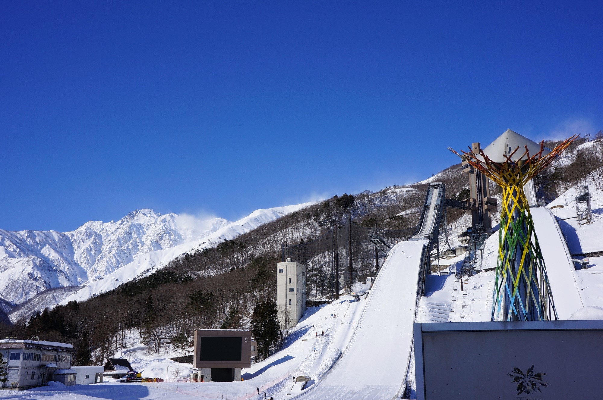 The ski jump at the Nagano Olympic venue