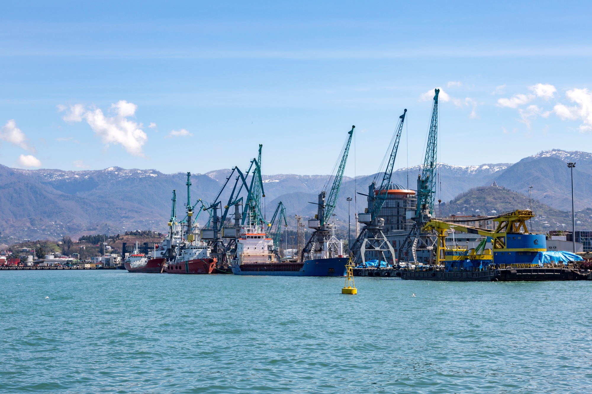 The port of Batumi in Georgia