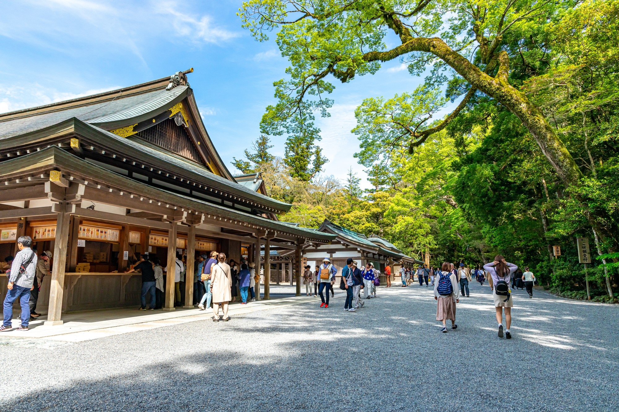 One of the shrine complex buildings