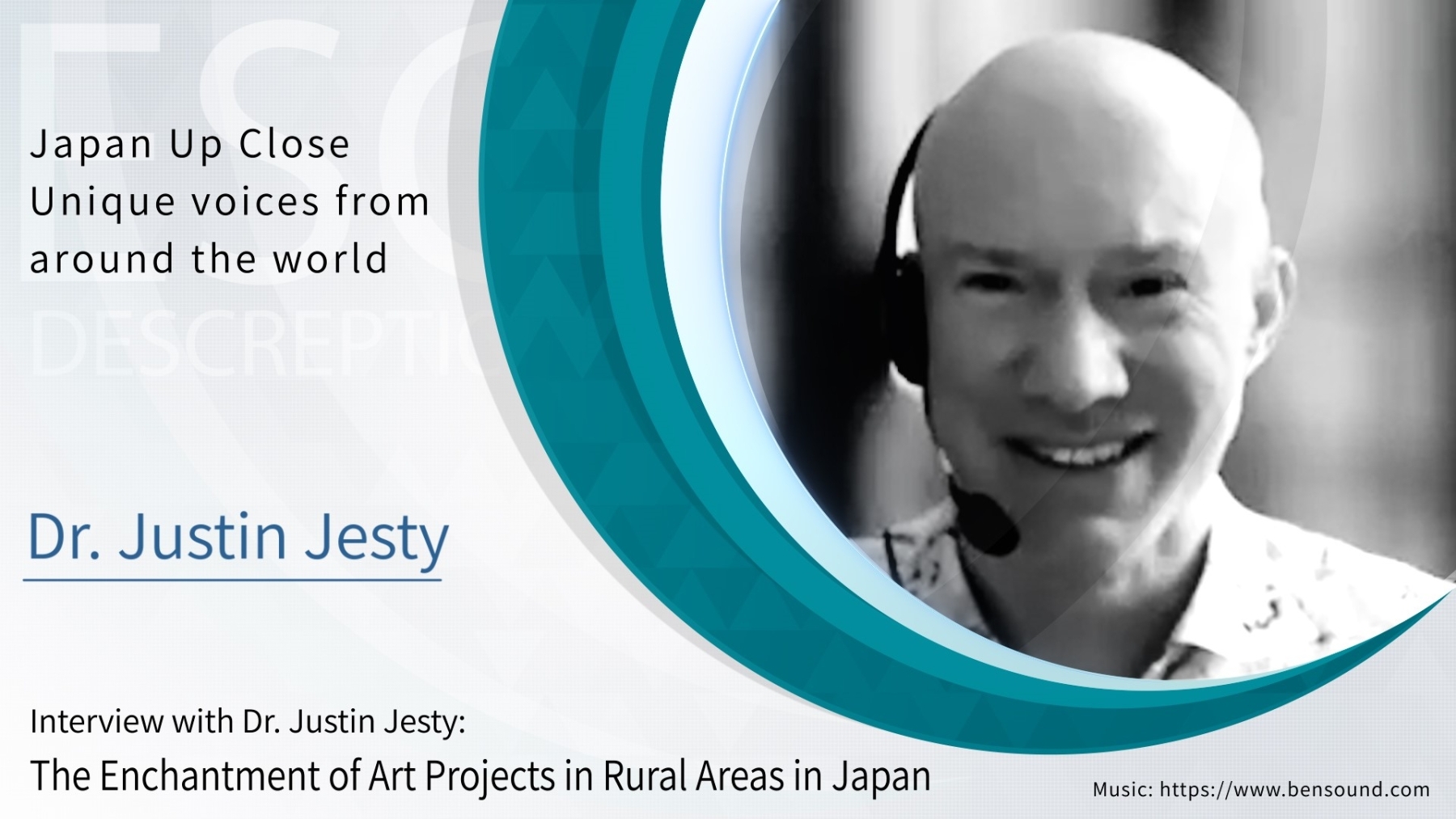 (Movie) Interview with Dr.Justin Jesty: The Enchantment of Art Projects in Rural areas in Japan