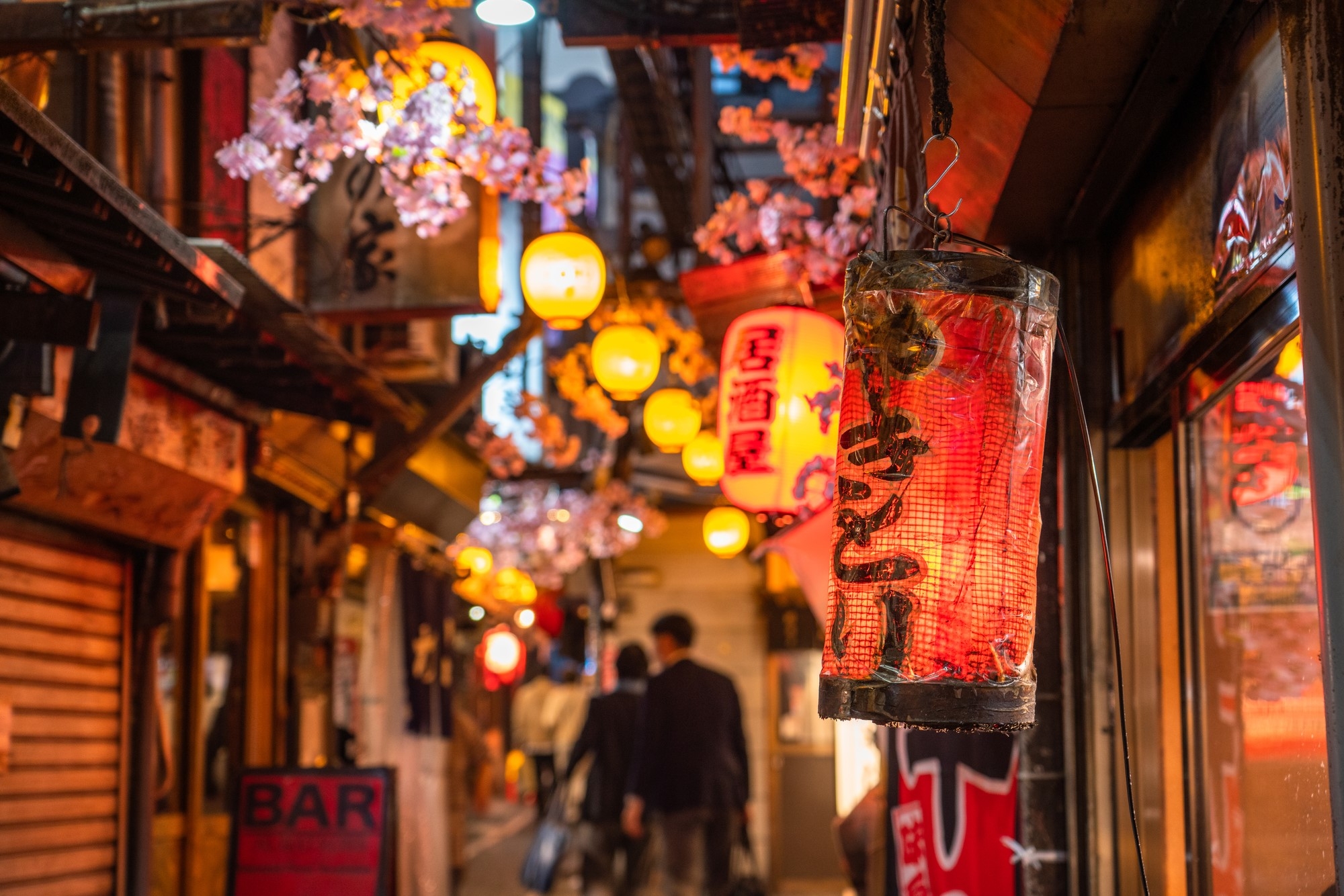 Japanese signs in Omoide Yokocho, Shinjuku