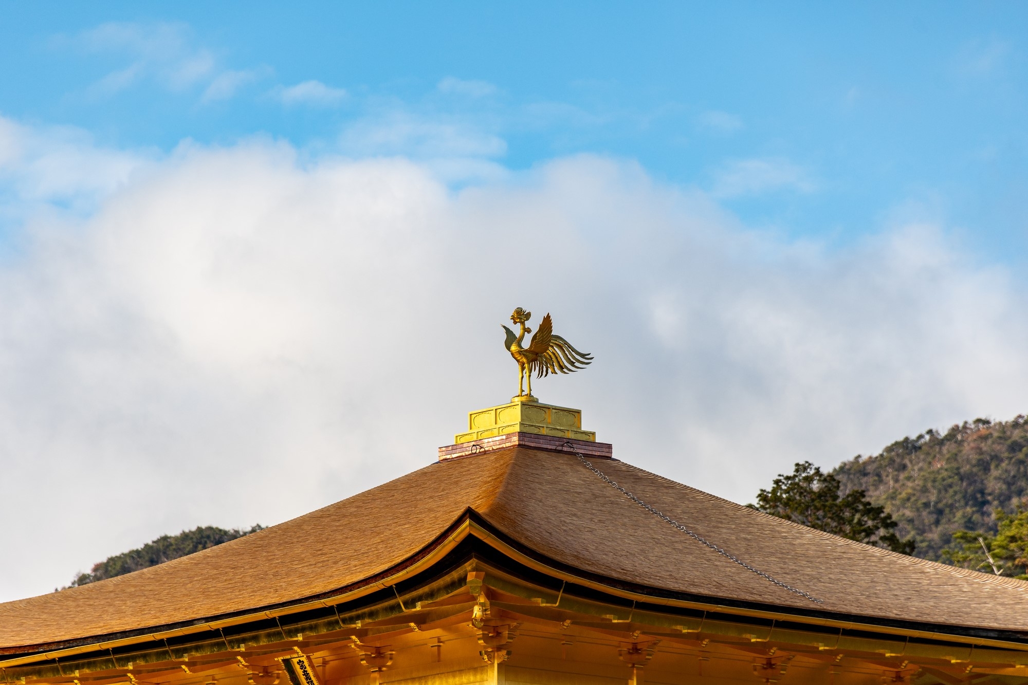 A phoenix on the roof of Kinkaku-ji Temple