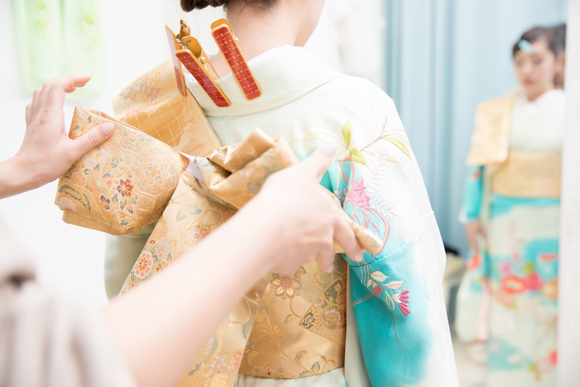 A woman in Kimono