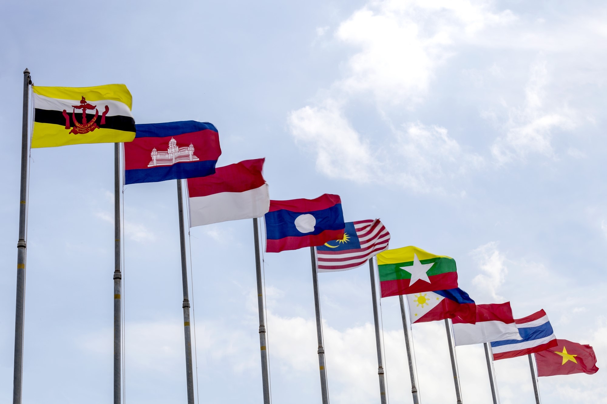 Flags of ASEAN country members